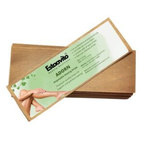 Estaavito Adorn Wax strips hair remover 72PCS | CHOCOLATE FRAGRANCED |120GSM PREMIUM | Non woven Fabric for Smooth Waxing Experience.
