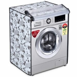 AMAZOR Waterproof & Dustproof Front Load Washing Machine Cover Polyester Compatible For IFB / LG / Samsung / Whirlpool /Bosch / Haier / Siemens (Size:8 Kg , 8.5 Kg , 9 Kg ,9.5 Kg)