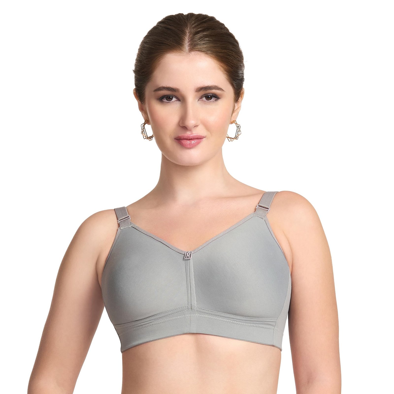 TRYLO Riza T-FIT Women’s Non-Padded,Non-Wired,Full Coverage,Seamless 100% Cotton Feel Fabric Bra Available in Multicolor
