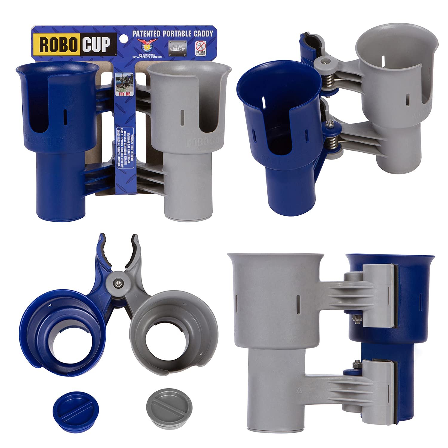 ROBOCUP 12 Colors, Best Cup Holder for Drinks, Fishing Rod/Pole, Boat, Beach Chair, Golf Cart, Wheelchair, Walker, Drum Sticks, Microphone Stand