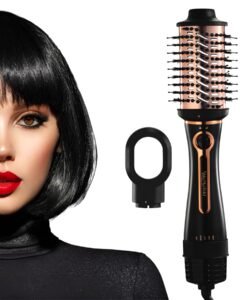 Urban yog MakeMeeBold 3-in-1 Hot Air Brush| 1.5-inch Barrel | Hair Dryer Hair Straightener Volumizer Blow Dryer Styling Tool,1200 Watt | Gifts for Woman, Multicolour