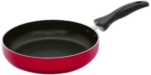 Amazon Brand – SOLIMO – NON STICK FRY PAN (22 CM, INDUCTION AND GAS STOVE COMPATIBLE),Black