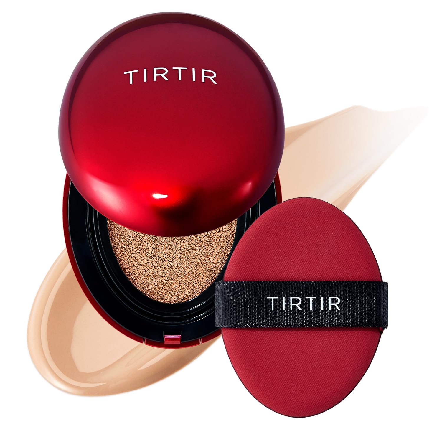 TIRTIR Mask Fit Red Cushion Foundation, Full Coverage, Skin Fit, Satin Glow Finish, Korean Cushion Foundation