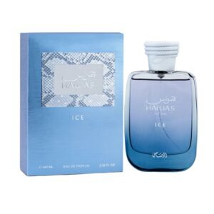 Rasasi Hawas Ice Eau De Parfum for Men – 100ml | Long Lasting Perfume | Luxury Scent | Alluring Fragrance for Him