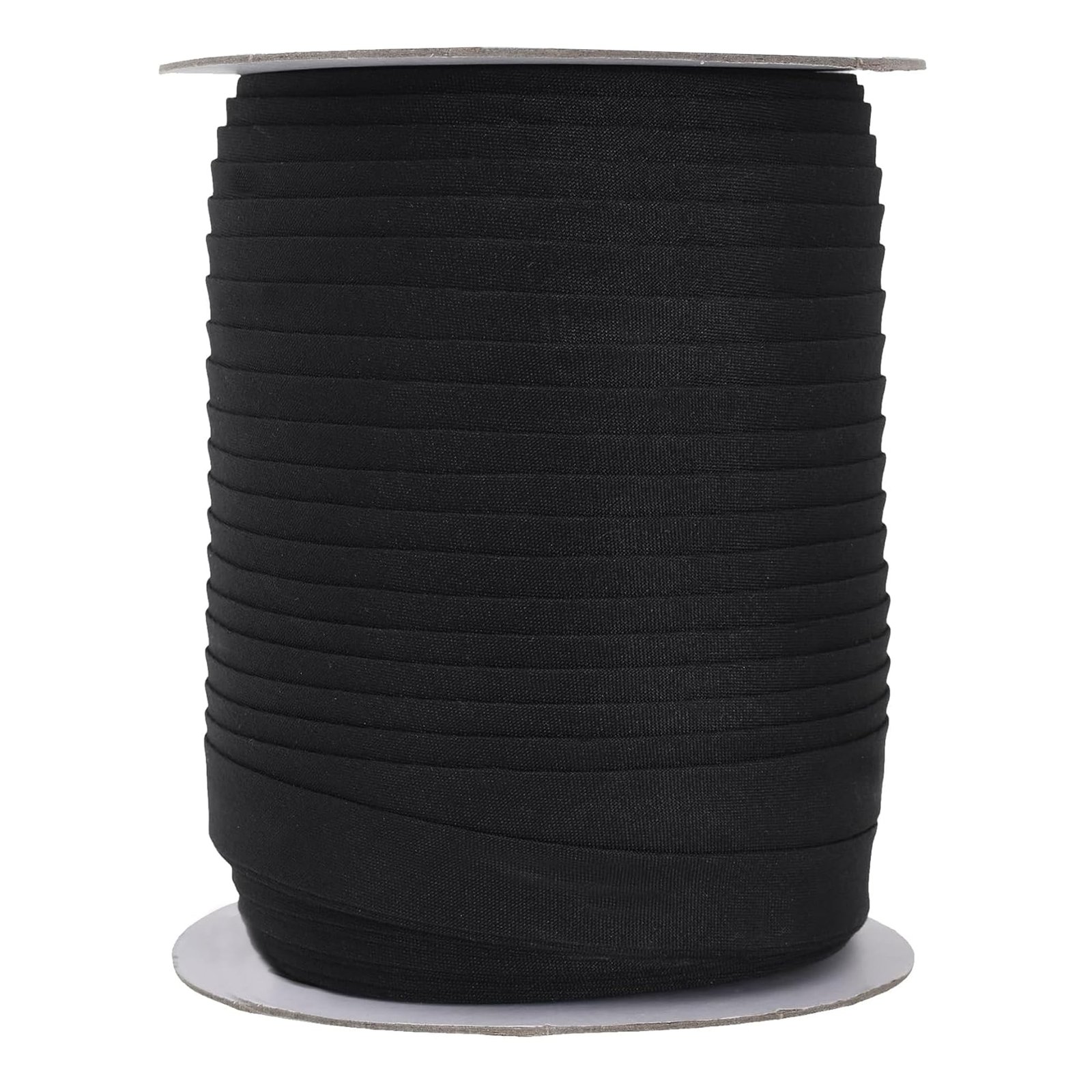 Double Fold Bias Tape for Sewing, Seaming, Binding, Hemming, Piping, Quilting; 1/2 Inch 55 Yards; by Mandala Crafts (1/2 Inch 55 Yards, Black)