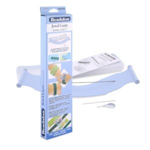 Beadalon Plastic Jewel Loom Kit: Beading Loom, Needle, Threader, Pouch (Multicolour)