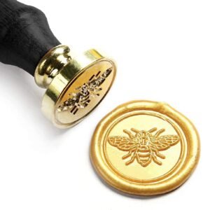 UNIQOOO Arts & Crafts Little Bee Wax Seal Stamp-Great for Embellishment of Envelopes, Invitations, Wine Packages, etc-Exceptional Gift Idea for Artistic Types and Everyone Else In Between
