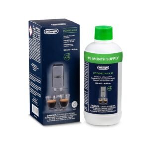 De’Longhi Brand Original Descaler for Coffee Machine, EcoDecalk, 100% Natural (Plant Based) & Safe, Made in Italy, Preserves Authentic Coffee Flavor, Prolongs Machine Life, Easy to Use (500ml)