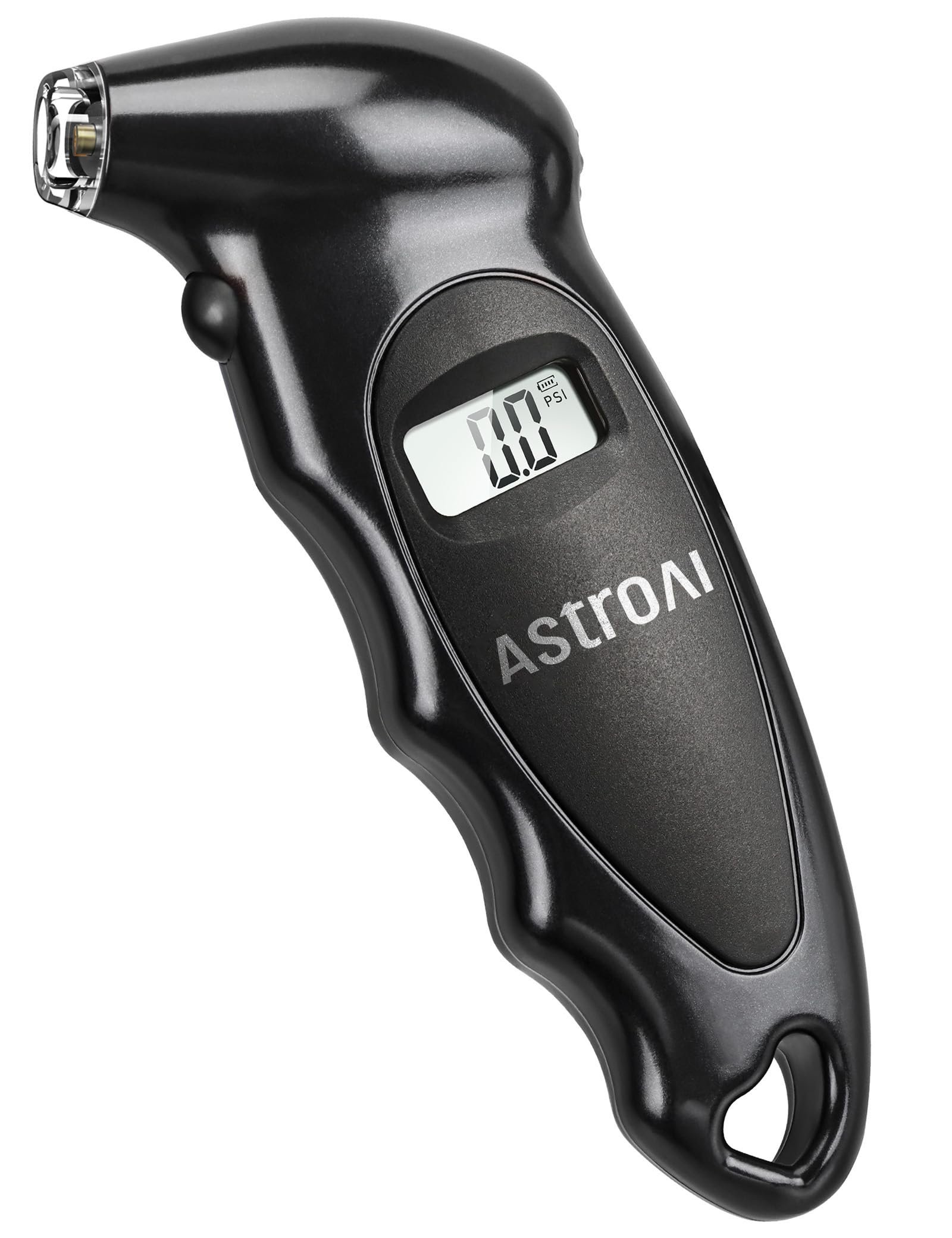 AstroAI Digital Tire Pressure Gauge 150 PSI 4 Settings Car Truck Bicycle Backlit LCD Non-Slip Grip, Black
