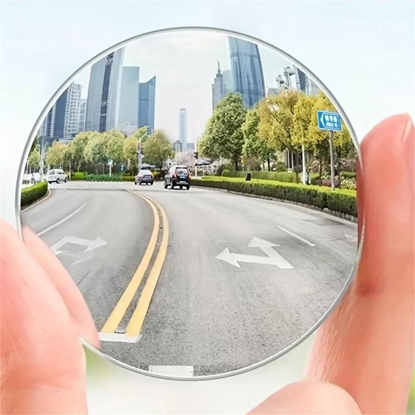 CarFrill HD Glass Frameless Round Convex Rear View Blind Spot Mirror Cars/Trucks/Vans (2″) -Pack of 2