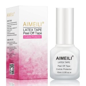 AIMEILI Liquid Latex Peel Off Tape Cuticle Guard Polish Barrier Skin Protector for Nail Art 15 ML 0.5 Fl Oz