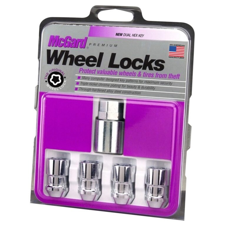 McGard 24137 Chrome Cone Seat Wheel Locks (M12 x 1.5 Thread Size) – Set of 4