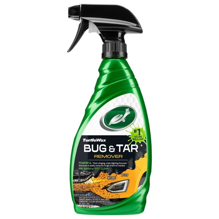 Turtle Wax Bug & Tar Remover 473ml | Heavy Duty Car Cleaner for Bugs, Tar, Tree Sap & Road Grime | Safe on Paint, Glass, Chrome, Plastic & Exterior Surfaces