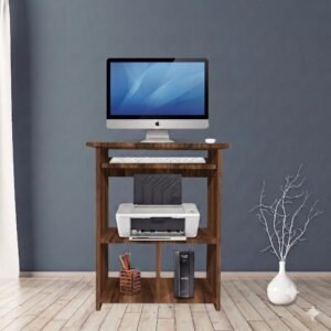 Purple Furniture Engineered Wood Elite Home Office Computer Table,Study Desk,Writing Desk and Lap Desk for Students,Kids and Adults(Matte Finish, Do-It-Yourself, Small) (Classic Walnut)