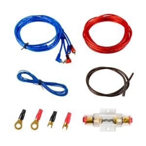 Muzata 10 Gauge Amplifier Installation Kit with RCA Interconnect and Speaker Wire Car Audio Subwoofer Wire AMP Wiring Auto Audio Cables