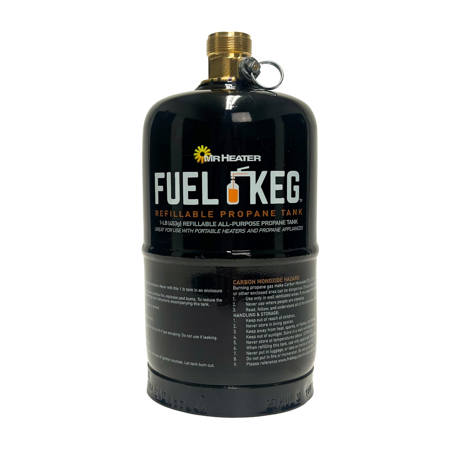 Mr. Heater Fuel Keg. – 1 lb. / 16 oz. Empty Refillable Propane Tank