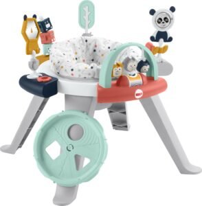 Fisher-Price 3-In-1 Spin And Sort Activity Center-Happy Dots, Infant To Toddler Toy,Multicolor
