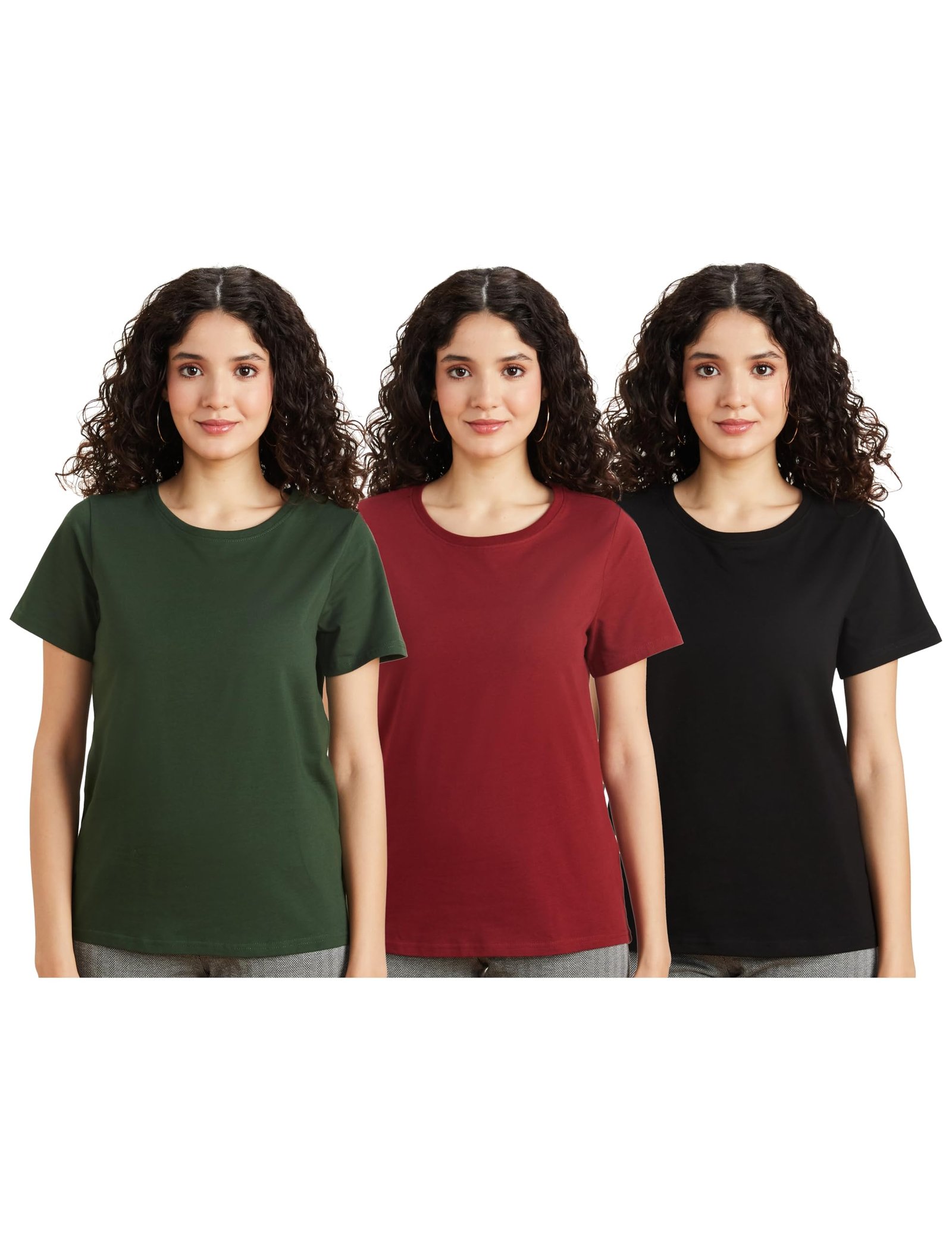 Amazon Brand – Symbol Women’s Cotton Stretch Regular Fit Round Neck Sleeveless T-Shirt (Available in Plus Sizes)
