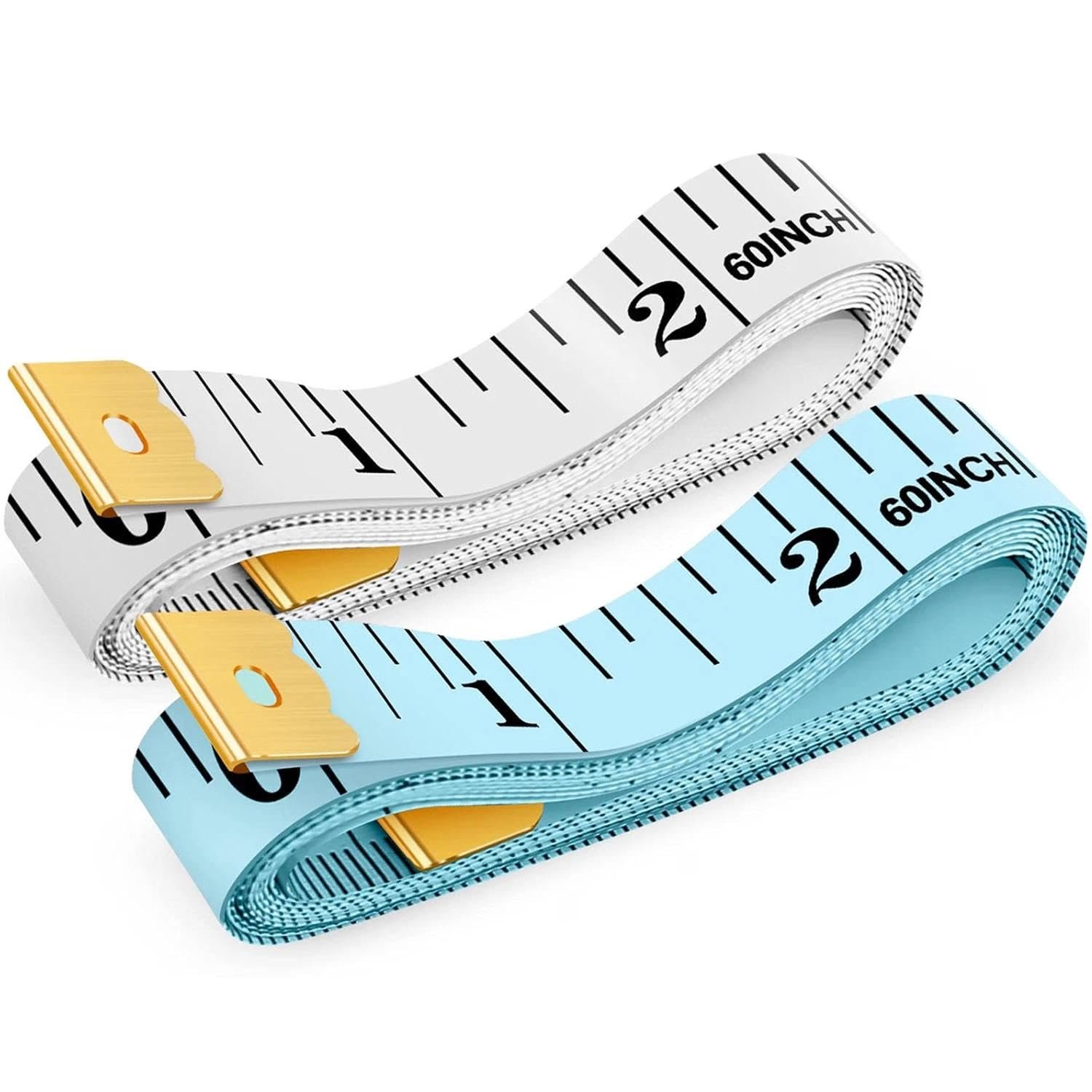 iBayam Soft Tape Measure 60″ Double Scale Body & Sewing Tape, 2-Pack