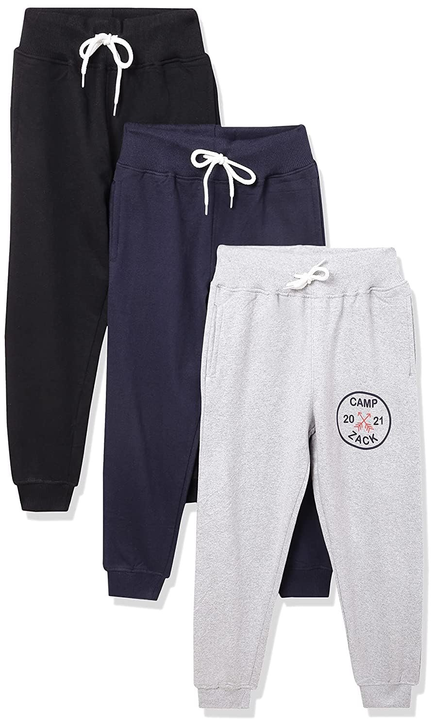 T2F Boy’s Regular Fit Printed Joggers Track Pant (Pack of 3)