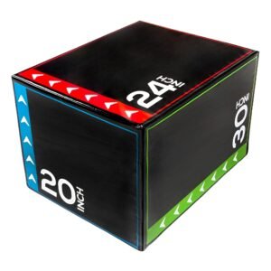 BalanceFrom 3 in 1 20″x24″x30″ Foam Plyometric Box Jumping Exercise