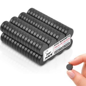 Small Round Disc Magnets Set for Art and Crafts Work, Decorative Fridge Stickers, School Students DIY Projects, Home Improvement, Whiteboard and Maps (12 mm Diameter, 3 mm Thickness, Pack of 25)