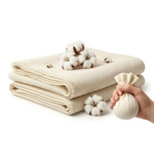 Hian Muslin Cotton Cloth for Kitchen & Cooking | Food Grade Straining Cloth for Paneer Cheese Making, Steaming Idli Momos, Roti Wrapping, Filtering & Draining Fabric (2 Meter | 37×74 Inch)