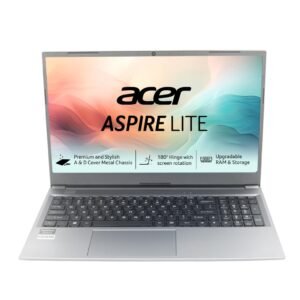 Acer Aspire Lite, AMD Ryzen 3-5400U, 8GB RAM/256GB SSD, Full HD IPS, 15.6″/39.62 cm, Windows 11 Home, Steel Gray, 1.59 KG, AL15-41, Metal Body, Premium Thin and Light Laptop