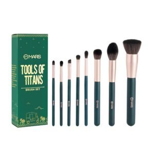 MARS Tools of Titan Brush Set | 8-Piece Makeup Brush Set | Long-Lasting Makeup Brushes | Brushes for Beginners| Blending, Eyeshadow, Contouring | For Flawless Glam Look