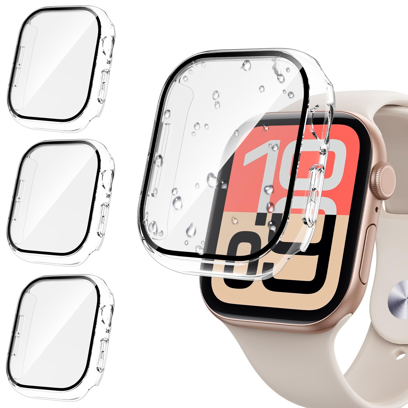 Tensea 3PCS for Apple Watch Screen Protector Case 40mm SE 3/SE 2/SE/6/5/4