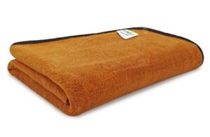 SOFTSPUN Microfiber Coral Bath Towel 1 Pc 280 GSM 60X120 Brown! Ultra Absorbent Super Soft & Lightweight Quick Drying for Men & Women Daily Use for Unisex.