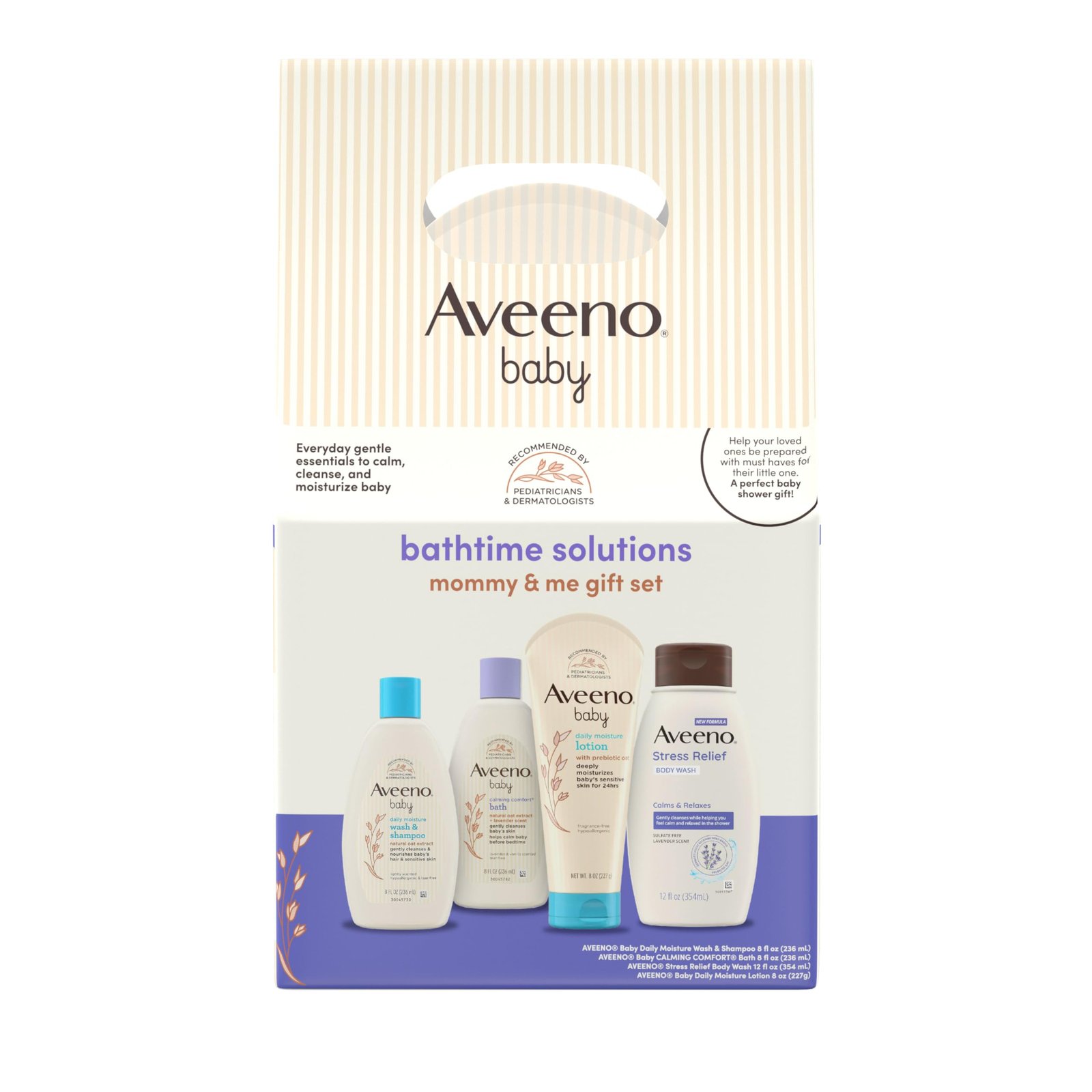 Aveeno Baby Daily Bath Time Solutions Gift Set To Prevent Dry Skin