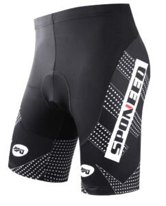 sponeed Men’s Cycling Shorts Padded Bicycle Riding Pants Bike Biking Clothes Cycle Wear Tights