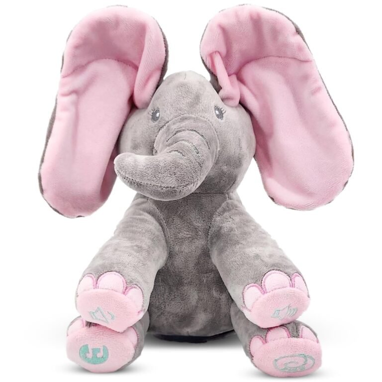 Dimple Ella Elephant Animated Plush Singing Elephant With Peek-A-Boo Interactive Feature