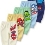 minicult Cotton Pajama Pants with All Over Print for Boys and Girls (Multicolor Designs)(Pack of 5)