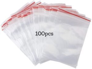 Resealable Clear Plastic Bags | Thick and Durable | Zip Lock Bags | Closure Bags | Cookie Bags | Jewellery Packaging | Food Bag | Small Ziplock Bags | Zip Plastic Bags (2,36″x3,15″,6x8cm) x 100