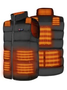 Dr. Prepare Heated Vest for Men, Heated Vest Women, Mens Heated Jacket with Adjustable Sizes (Battery Pack Not Included)