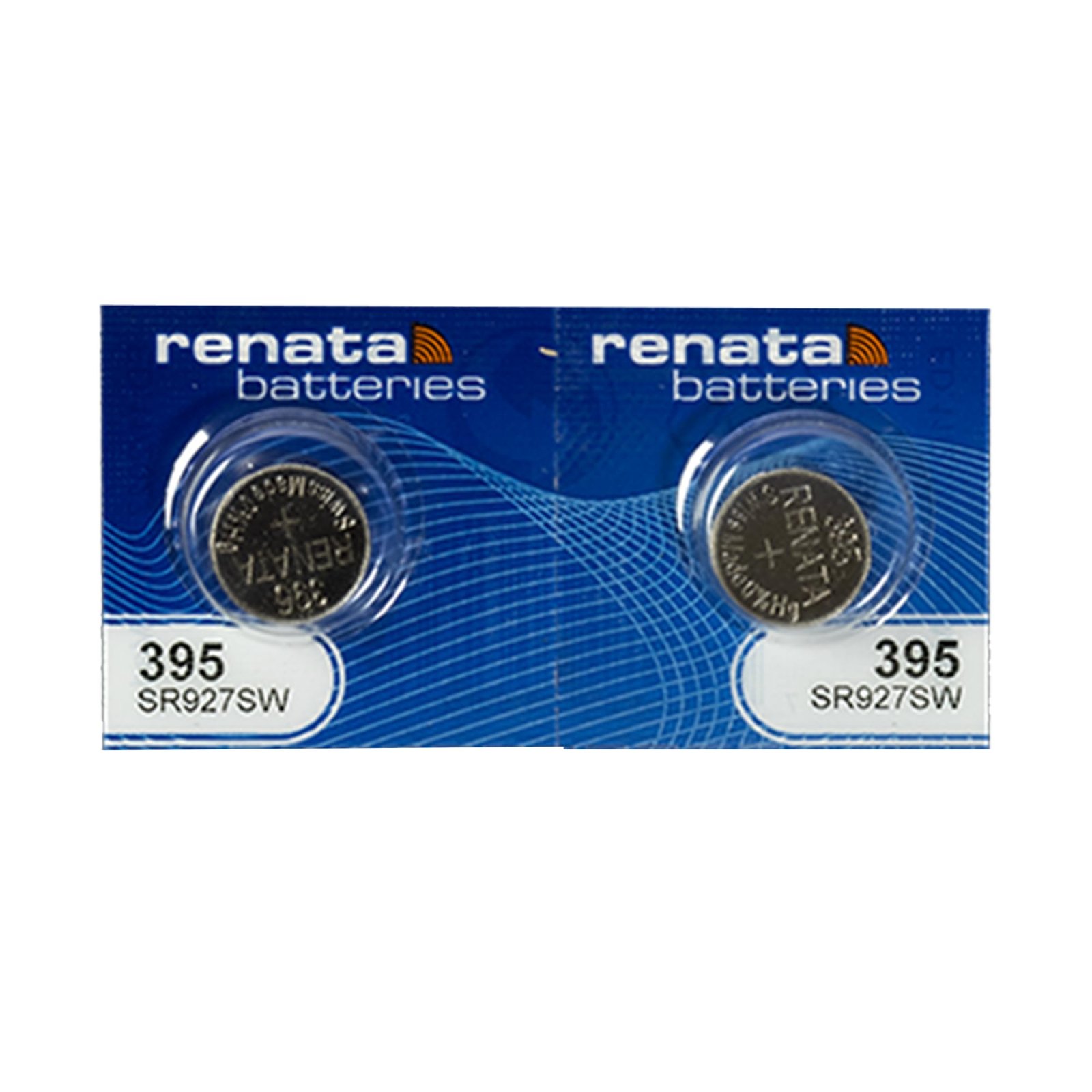 Renata 395 SR927SW Batteries – 1.55V Silver Oxide 395 Watch Battery (2 Count)