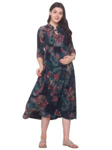 AV2 Women’s Rayon Relaxed Fit A Line Maternity Wear