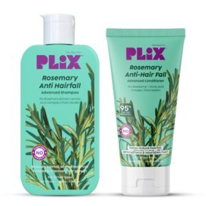PLIX – THE PLANT FIX Rosemary Anti Hairfall Regime| Advanced Shampoo & Conditioner | Reduces Hair Fall & Strengthens Hair | Rosemary Extract, Ceramides & Plant Keratin | For Men & Women
