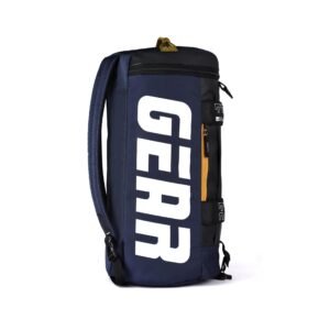 Gear Polyester Statement Maxis 33L Large Hybrid Convertible Duffle 2 Compartment Backpack/Travel Duffle Bag/Sports Duffle/Gym Bag for Men/Women (Blue-Yellow), 26 x 26 x 50 Centimeters