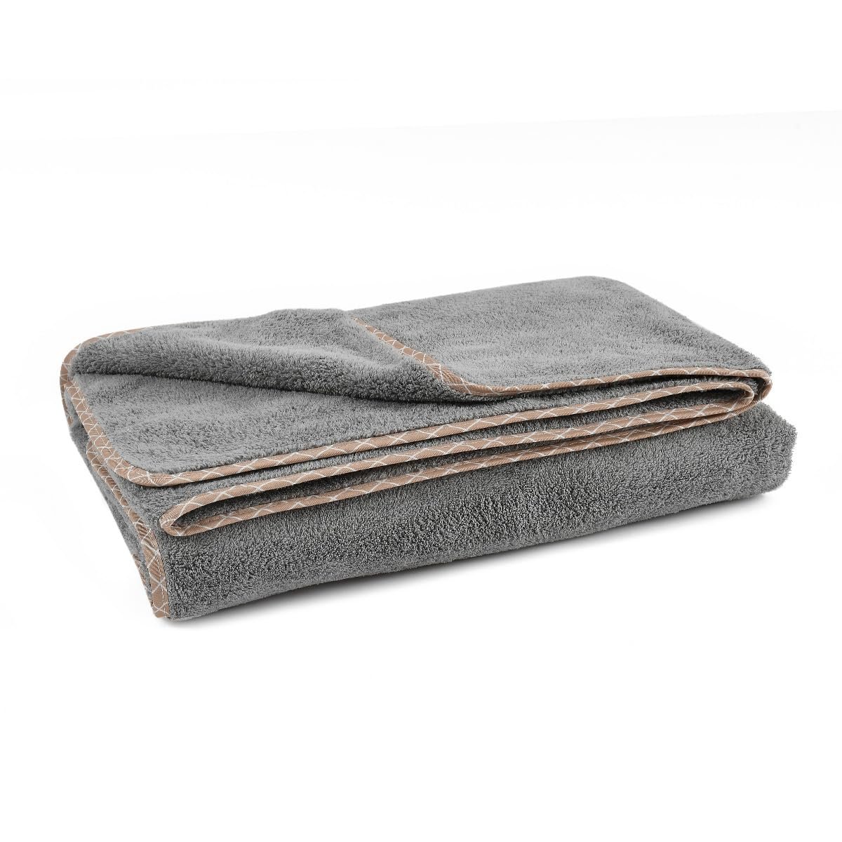 UrbanLeaf Microfiber Large Bath Towel | Quick Dry Super Absorbent – Bath Towel for Men and Women | Grey | Towel for Bath, Travel, Gym, Beach, Pool, and Yoga (70 X 140 CMs)