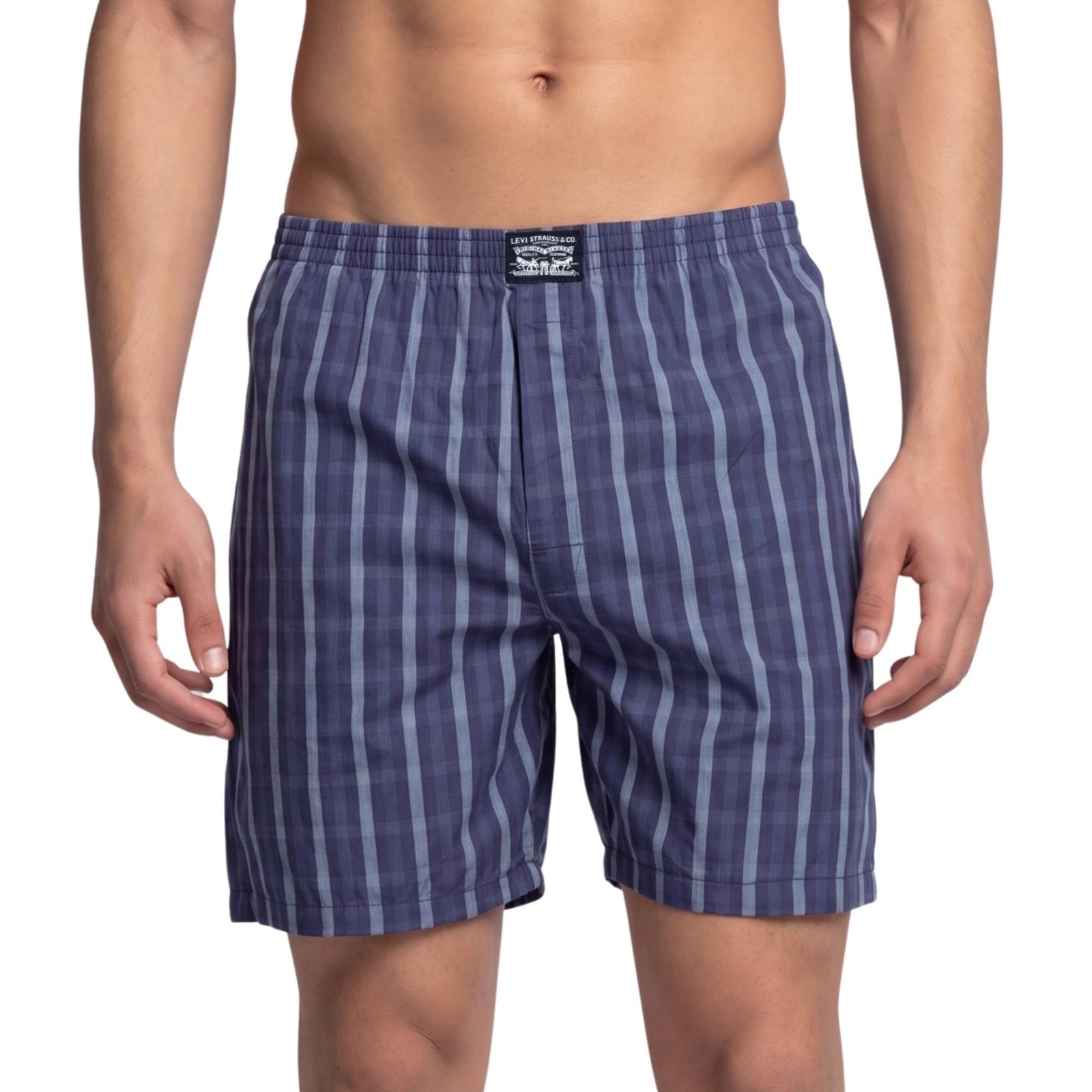 Levi’s 024 Boxer Shorts for Men | 100% Poplin Cotton | Checked Men’s Boxers | Durable & Breathable | Smooth Hand-Feel | Inner Elastic Waistband | Functional Fly | Relaxed Leg Opening | Pack of 1