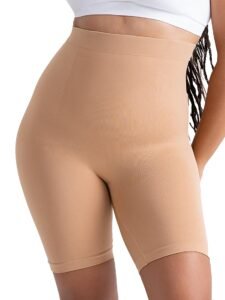 SHAPERMINT High Waisted Body Shaper Shorts Shapewear for Women Tummy Control Thigh Slimming Technology
