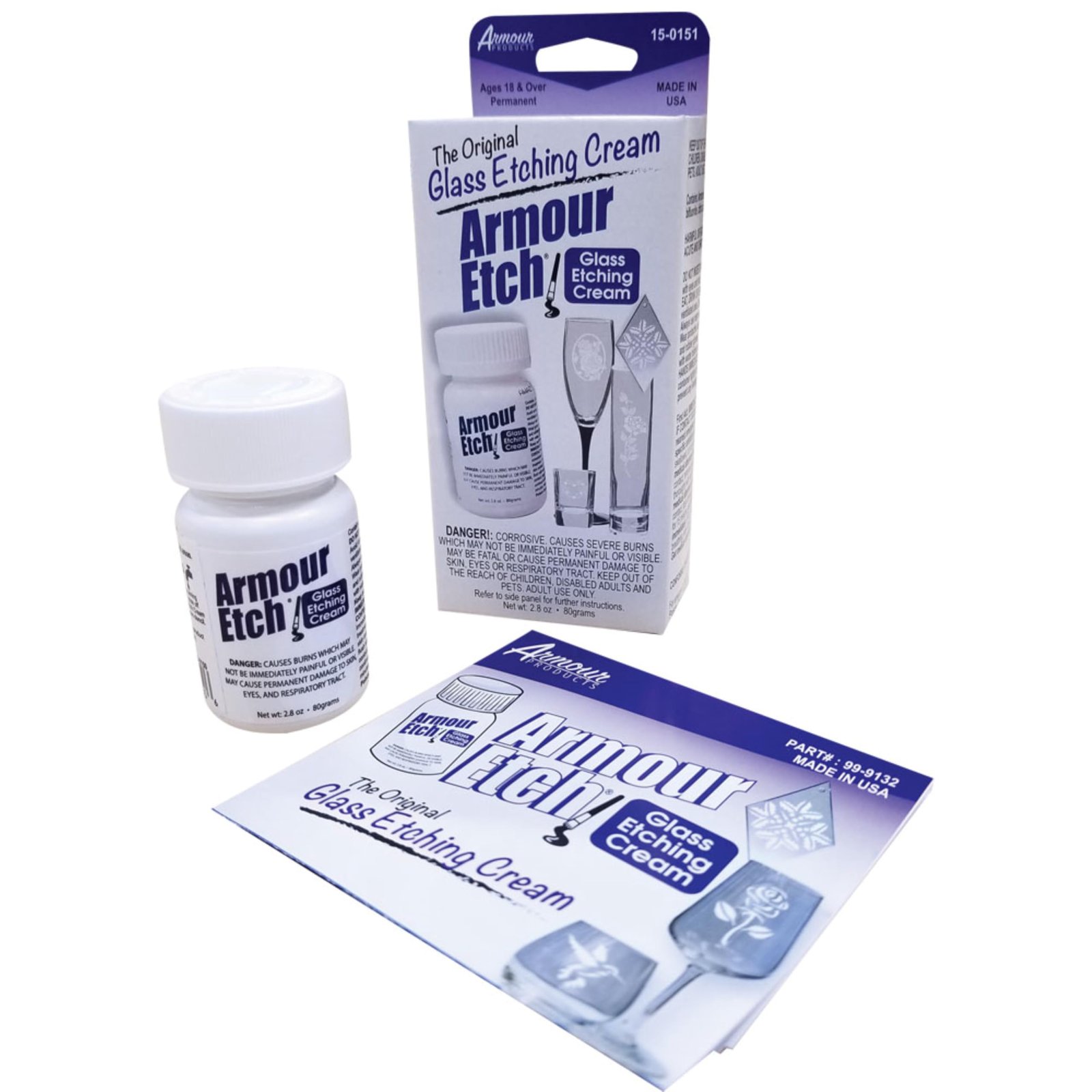 ARMOUR Glass Etching Cream – 3 oz