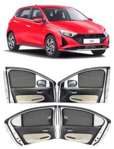 Autofact Car Sunshades for Hyundai i20 New (2020 to 2025), UV Protection, Useful Car Accessories, Custom fit Sun Shades for Side Windows, Set of 4