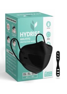 (Pack of 10 (Black) Premium N95 Mask For Men and Women with Mask Adjuster – Washable – Reusable – Pollution – Protection – Advance Filtration