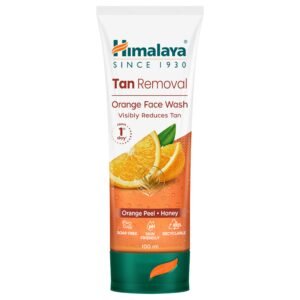 Himalaya Tan Removal Orange Face Wash | Deeply Cleanses & Reduces Tan | with Orange Peel, Papain & Honey | Exfoliates Dead Skin | Dermatologically Tested | For Men & Women | 100ml