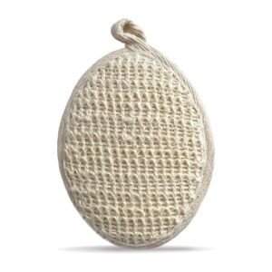 Rusabl Ramie Bath Loofah for Body Cleansing & Scrubbing, Pack of 1, Oval