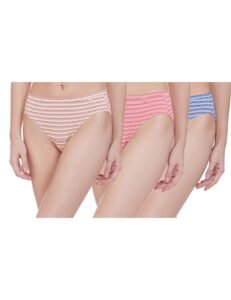 Van Heusen Women Bikini Panty – 100% Super Combed Cotton – Pack of 3 – Anti Bacterial, No Marks Waistband, Moisture Wicking, Moderate Coverage